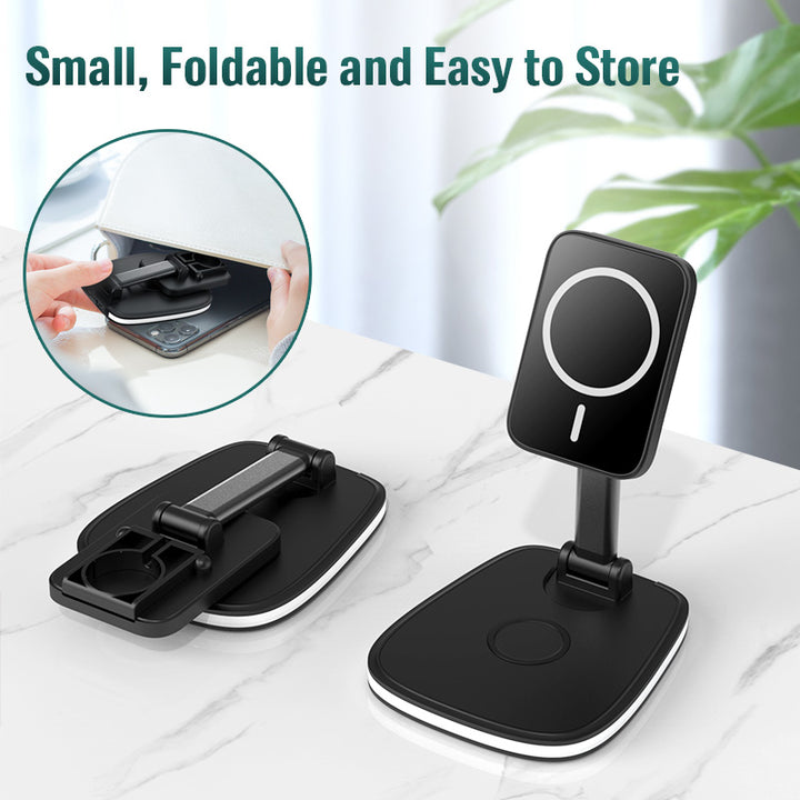 3-in-1 Folding Wireless Magnetic Charger