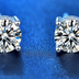 Top Quality 925 Sterling Silver, 2 Carat 8.0mm Moissanite Stud Earrings